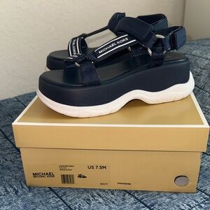 Michael Kors Katrina Sport Sandal Navy size 7.5
New!!!